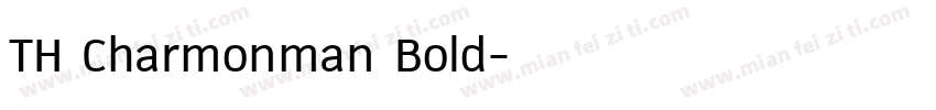 TH Charmonman Bold字体转换